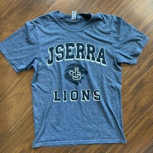 J Sierra Lions S blue tee shirt